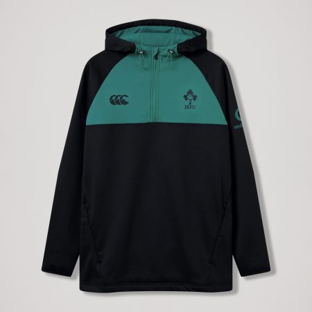 IRE OH ZIP TRAINING HOODIE 26 BLACK/CADMIUM GREEN